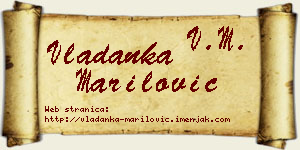 Vladanka Marilović vizit kartica